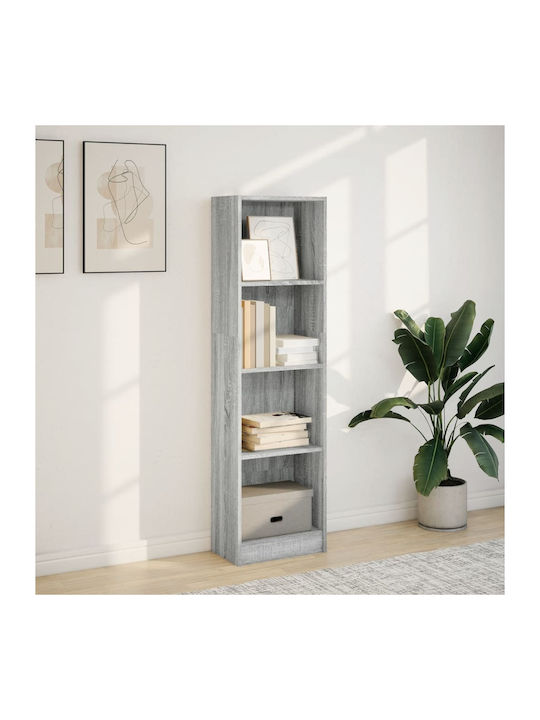 Bookcase Grey 40x24x143cm