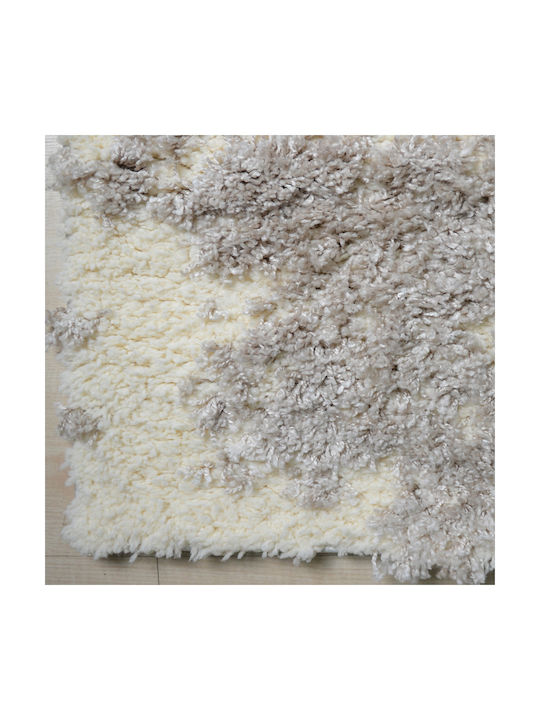 Saray Home Moroccan Χαλί Ορθογώνιο Shaggy Κρεμ 160x210cm