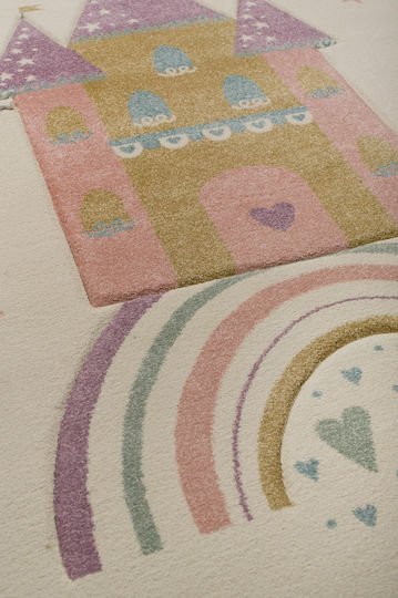 Viokarpet Kinder Teppich Ecru 140x200cm