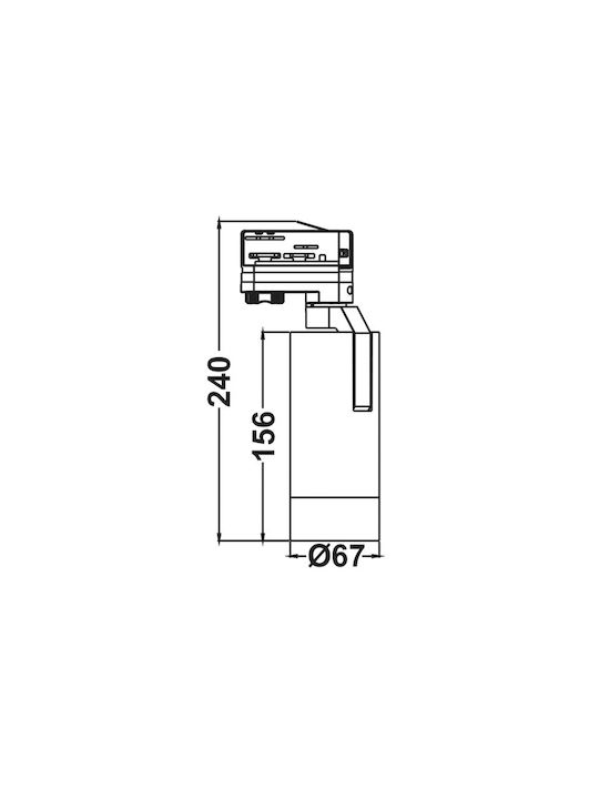 Aca Single LED Warm White Spot in White Color