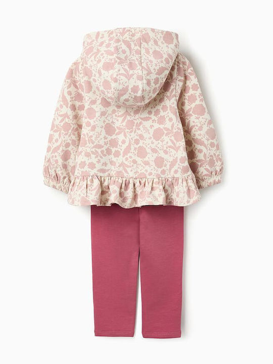 Zippy Kids Sweatpants Set Pink