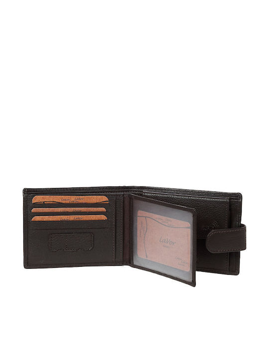 Leather Men's Wallet Classic with RFID Coffee