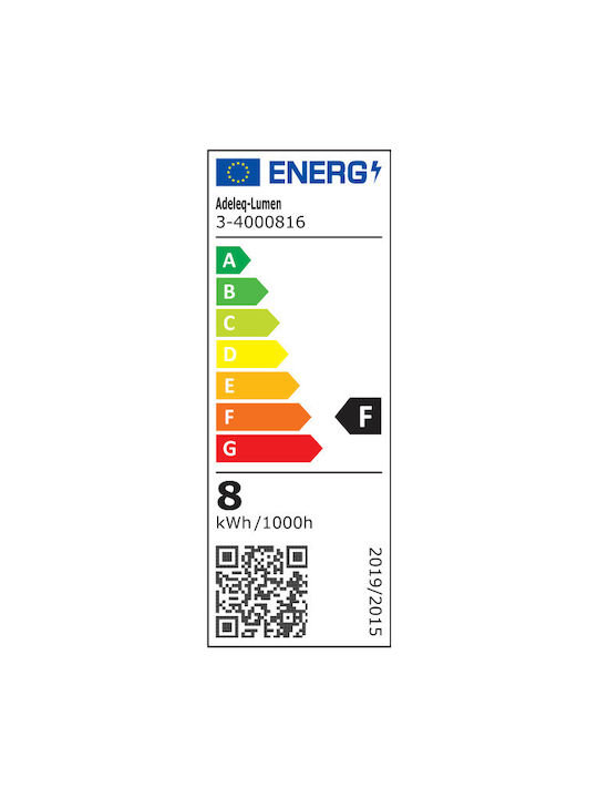 Adeleq Lumină de Baie cu LED Integrat și Lumină Alb Natural Argintiu 40x5.1cm