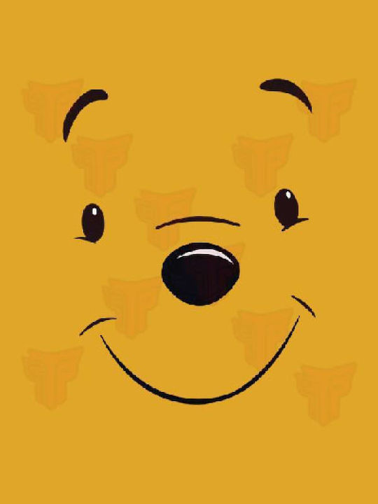 Ανδρικό Μπλουζάκι T-shirt Βαμβακερό Takeposition Pokemon Winnie Happy Face Πορτοκαλί 320-1399-19