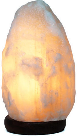 Weiße Himalaya-Salzlampe Felsenform Kristallfelsen 20cm