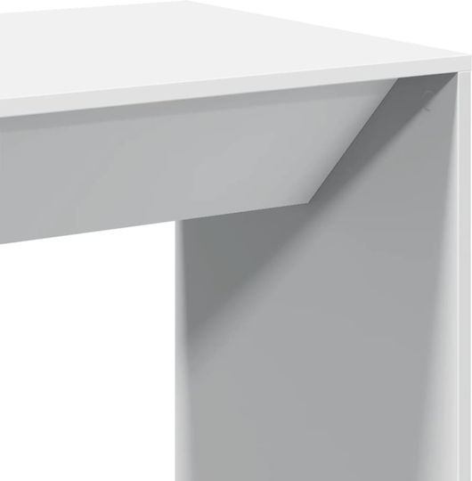 Wood Table Bar Wooden White 51x50x103.5cm