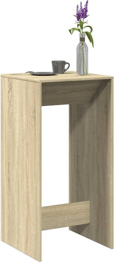 vidaXL Sonoma Bar Table Wooden Brown 51x50x103.5 cm