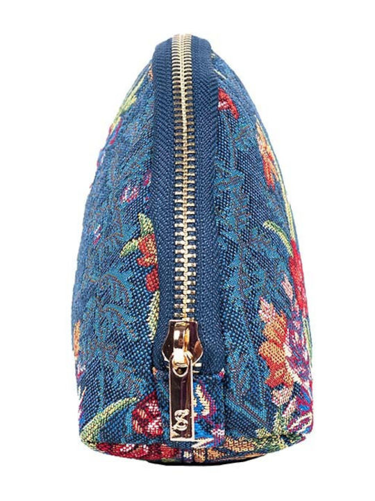 Signare Toiletry Bag Flower Meadow in Blue color