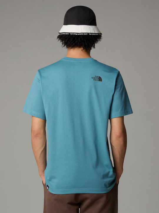 The North Face Men's Short Sleeve T-shirt Algae Blue