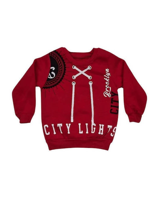 Kids Sweatpants Set Red 2pcs