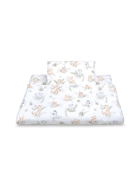 Maboo Baby Duvet Cover Set With Pillowcase Royal Safari 100x135cm
