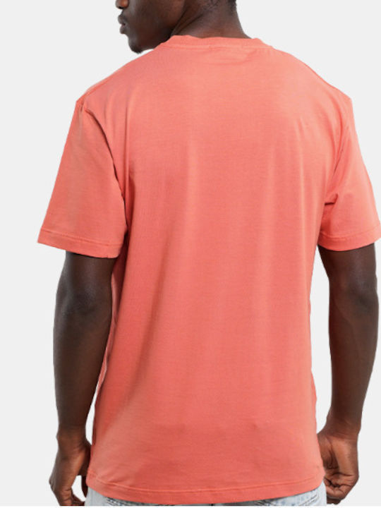 CAT Herren T-Shirt Kurzarm Orange Rust