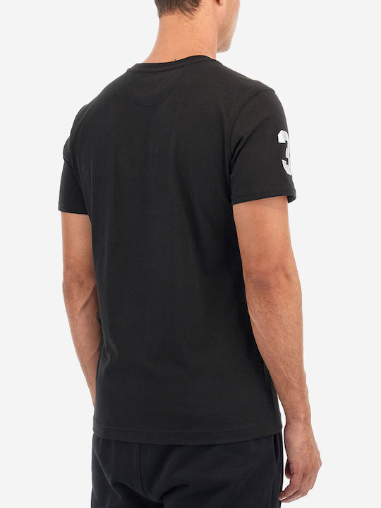 La Martina Herren T-Shirt Kurzarm Black