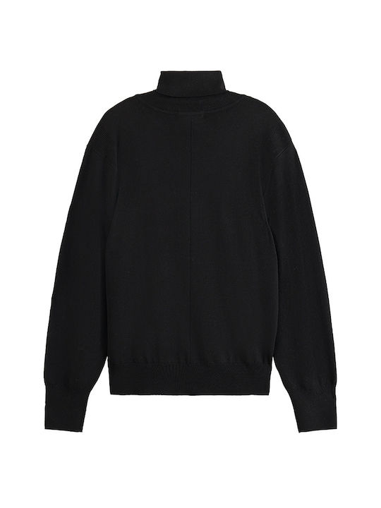 Scotch & Soda Women's Long Sleeve Sweater Turtleneck black