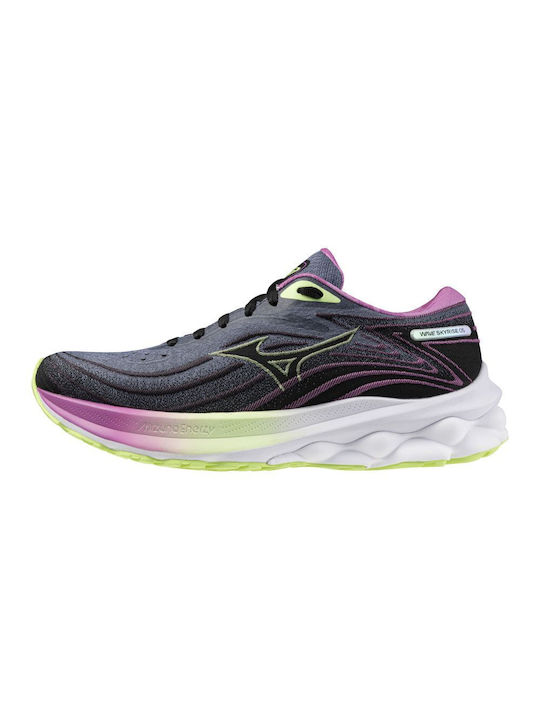 Mizuno Wave Skyrise 5 Roxy Damen Sportschuhe Laufen Wild Wind / Black / Rosebud