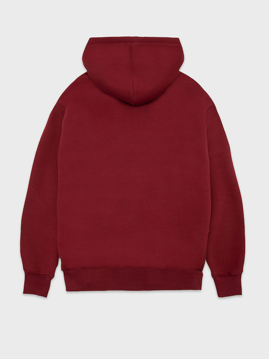 CAT Men's Sweatshirt with Hood Bordeaux