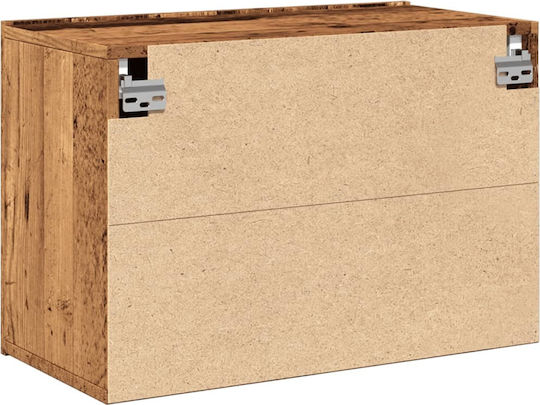Wall-Mounted TV Cabinet Old Wood 60 x 30 x 41 cm Brown 60 x 30 x 41 Cm