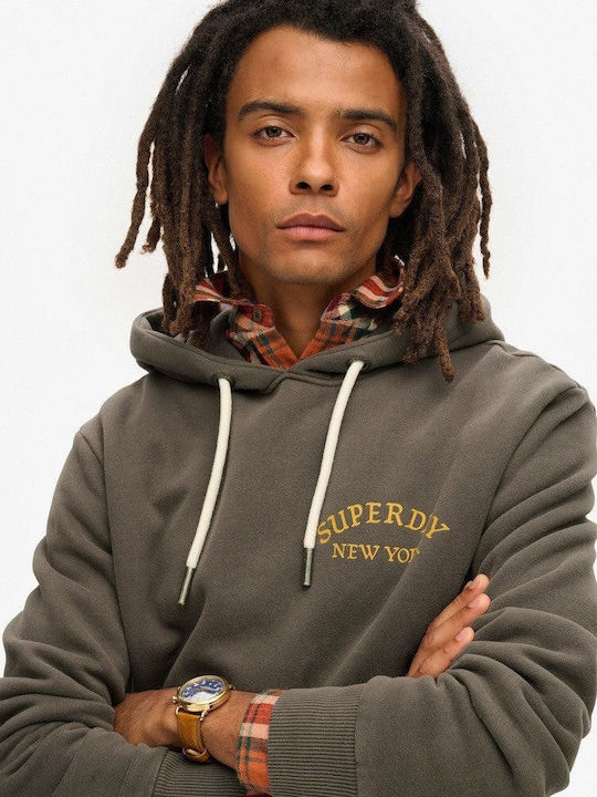 D1 Ovin Sweatshirt mit Kapuze Gray