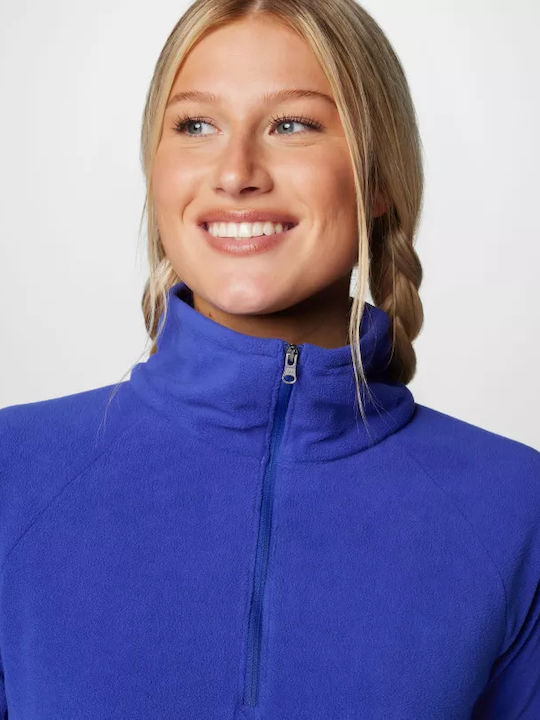 Glacial Iv 1/2 Femeie Fleece Bluză Mânecă lungă cu Fermuar Clematis Blue