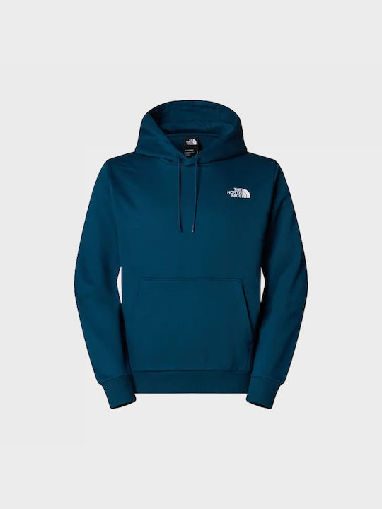 The North Face Dome Herren Sweatshirt mit Kapuze und Taschen Petrol