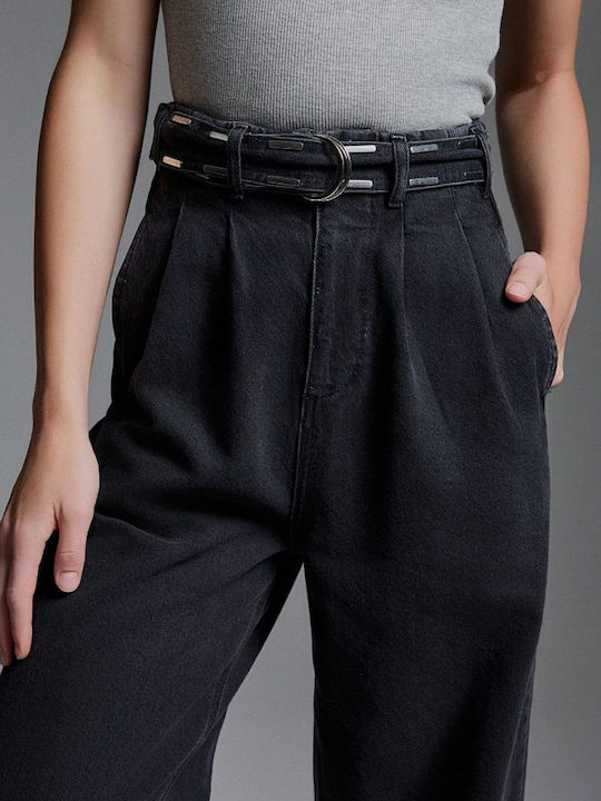 Regina Women's Jean Trousers in Regular Fit Black Denim