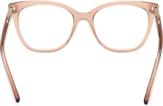 Guess Plastic Eyeglass Frame Butterfly Pink GU50197 057