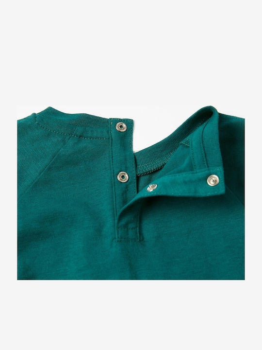 Kids Long-Sleeved Green Blouse