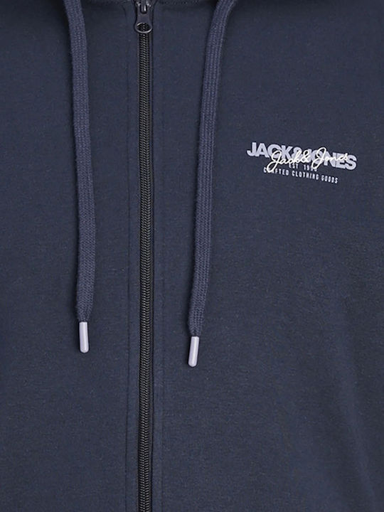 Jack & Jones Men's Sweatshirt Jacket Navy Μπλε Σκούρο