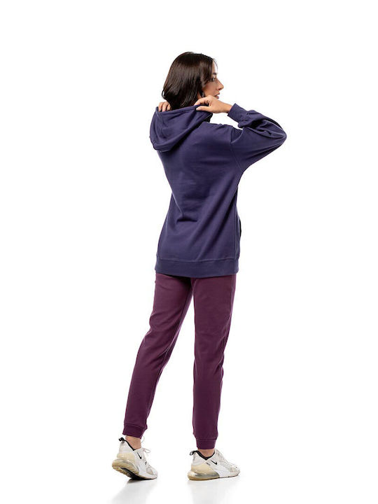 Bodymove Women's Hooded Sweatshirt Blue