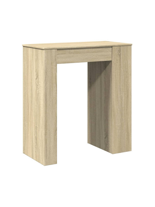 Vidaxl Τραπέζι Μπαρ Ράγες Sonoma Δρυς 95x47x103,5cm Επεξεργ Ξύλο 1 Τεμ Καφέ