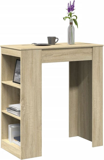 Vidaxl Bar Table Sonoma Oak 95x47x103.5cm Engineered Wood 1 Piece Brown