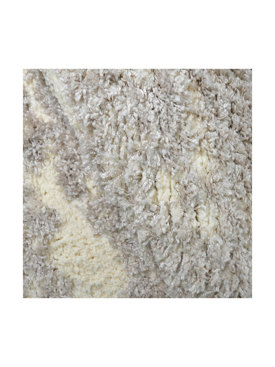 Saray Home Shaggy Velvet Bedroom Rugs Set Cream C721B-CRBG-SET 3pcs