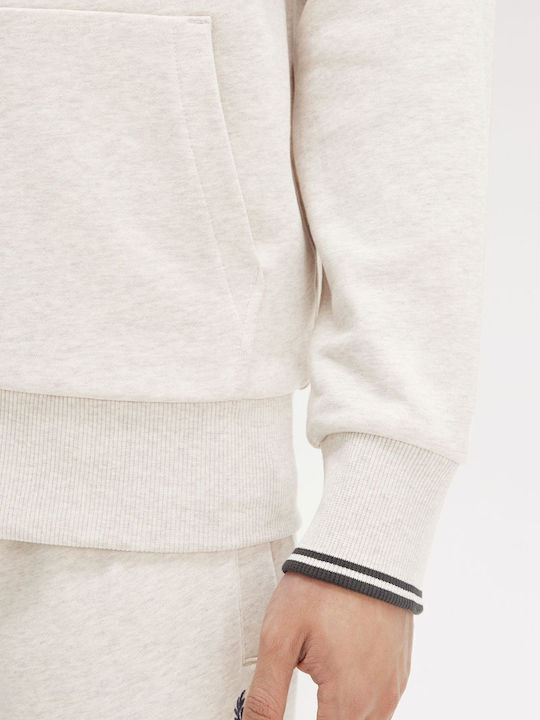 Sweatshirt with Hood Porridge Marl