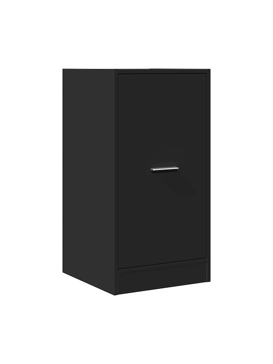 Vidaxl General Purpose Drawer Unit Black 40x41x77.5cm Engineered Wood 1 Piece Black