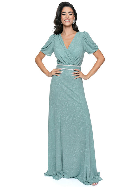 RichgirlBoudoir Summer Maxi Evening Dress Light Blue