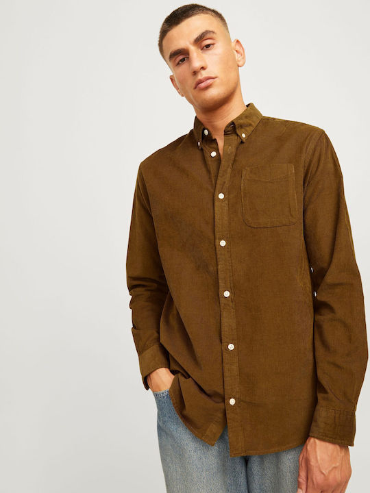Long-sleeved Corduroy Shirt Monks Robe
