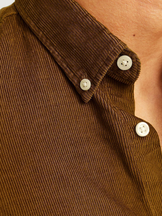 Long-sleeved Corduroy Shirt Monks Robe