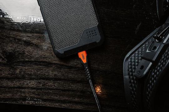 UAG Uag Ultra Rugged Kevlar Braided USB 2.0 Cable USB-C male - USB-C 60W PD Μαύρο 1.5m