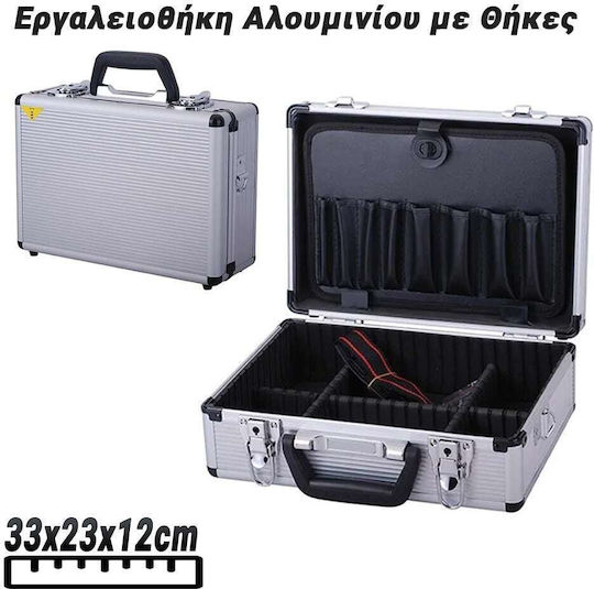 Tool Case Aluminum Dimensions: W33xD23xH12cm