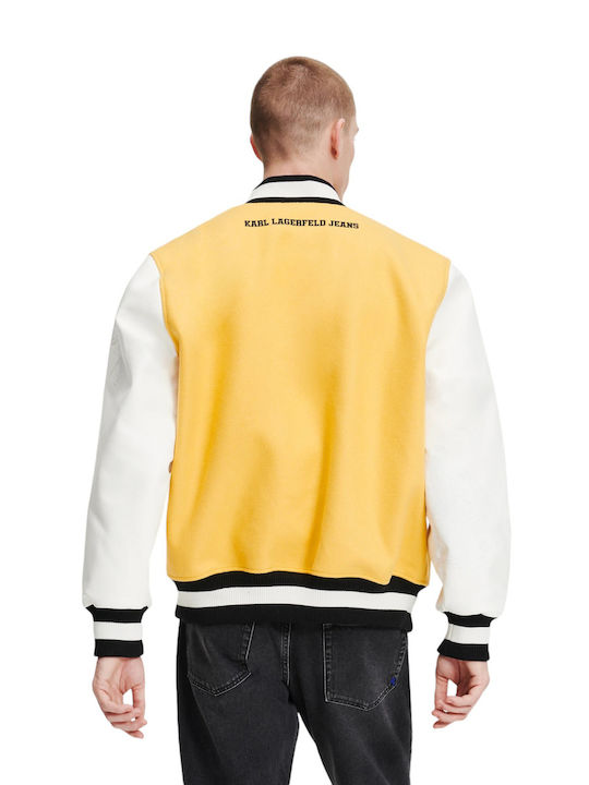 Karl Lagerfeld Herren Jacke Lässig Yellow