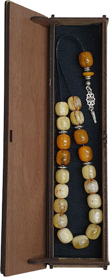 Roloi Komboloi Διακοσμητικό Κουτί Ξύλινο 23x21.5cm
