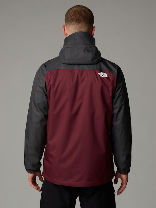 The North Face Quest Triclimate 3 in 1 Herren Winter Jacke Lässig Wasserdicht Alpine Plum/asphalt Grey