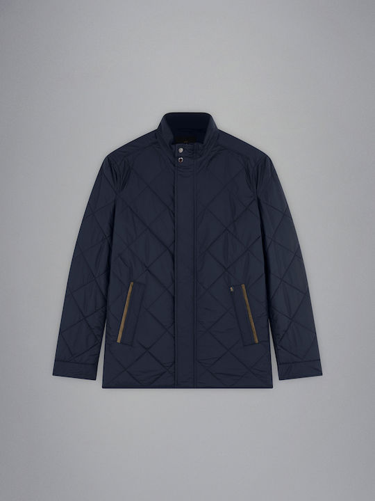 Μπουφάν Puffer Αδιάβροχο και Αντιανεμικό Blue