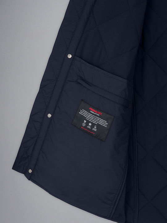 Μπουφάν Puffer Αδιάβροχο και Αντιανεμικό Blue