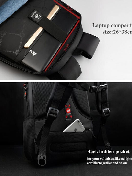 Tigernu Wasserdicht Tasche Rucksack für Laptop 15.6" in Schwarz Farbe