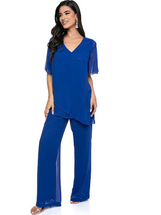 Women's Blue Set with Pants