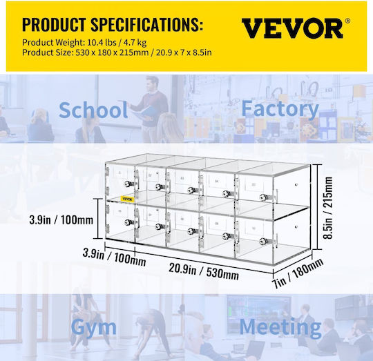 Vevor Mobile Phone Storage Cabinets Yklsjcwjsjb106rgev0