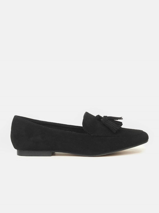 InShoes Γυναικεία Loafers σε Μαύρο Χρώμα