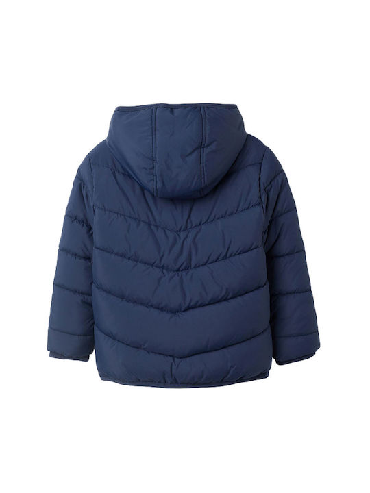 Zippy Kids Quilted Jacket with Lining & Hood Blue