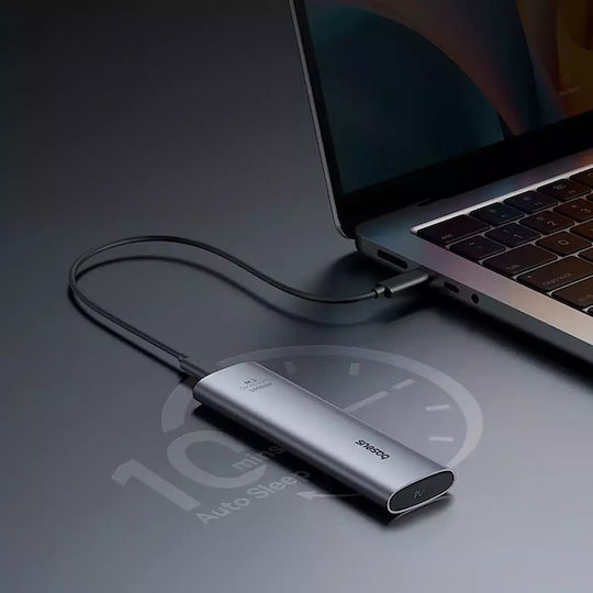 Baseus Flyjoy Case for Hard Drive M.2 SATA III Gray